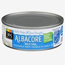 365 Everyday Value, Wild Albacore Tuna in Extra-virgin Olive Oil, Salt Added, 5 Oz.