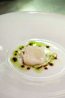 Cuttle fish and coconut ravioli (no. 416, fom 1997).