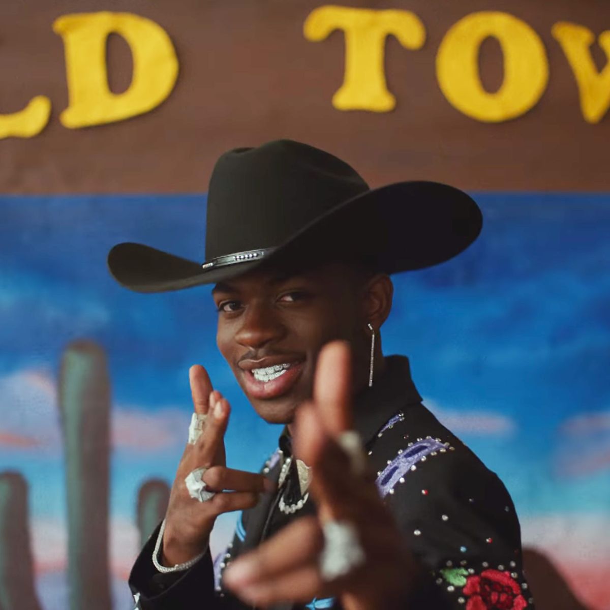 Lil nas x cowboy hat Clearance