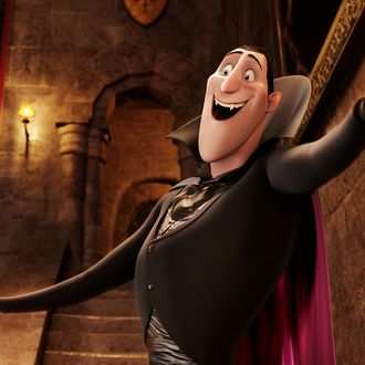 Dracula (Adam Sandler) in HOTEL TRANSYLVANIA, an animated comedy from Sony Pictures Animation.