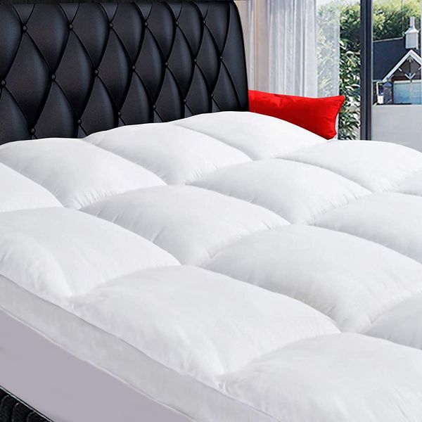 Queen size pillow store top mattress topper