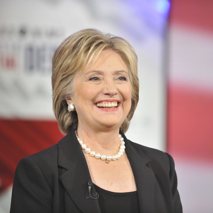 Hillary Clinton will split the bill (maybe — she'll consider it). Photo: CBS Photo Archive / Contributor