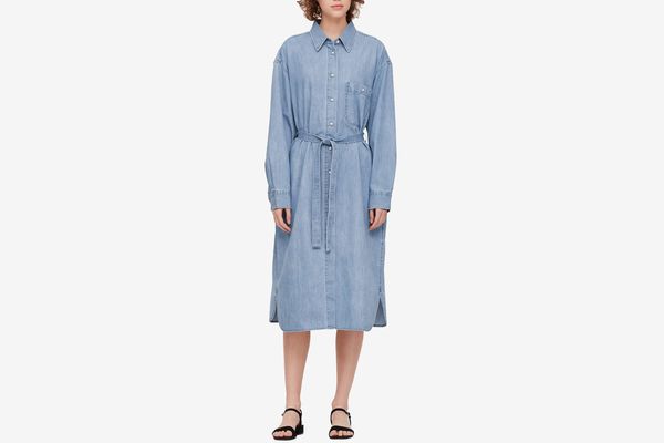 Uniqlo U Women’s Denim Long-Sleeve Shirt Dress