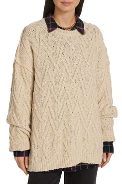 Free People Isla Cable-Knit Sweater