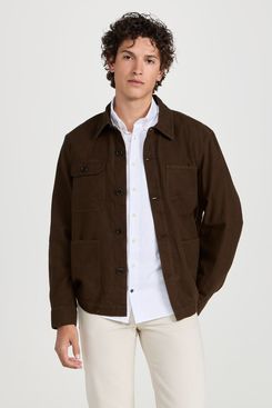 Alex Mill Work Jacket in Chamois - Espresso