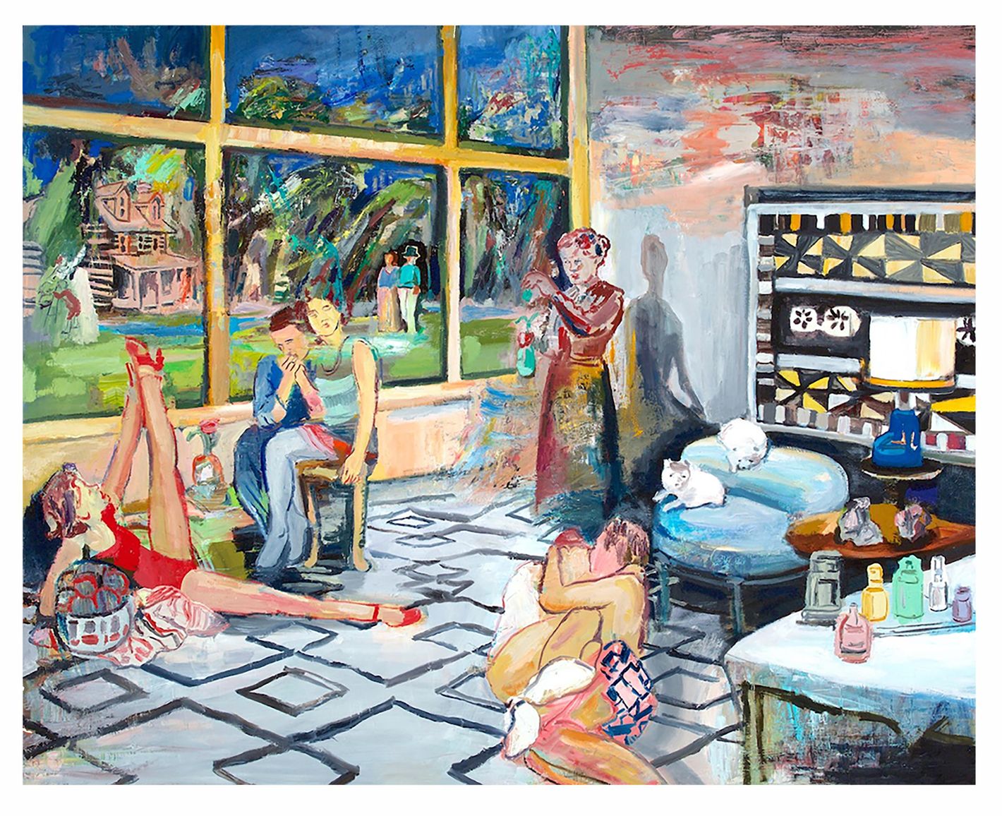 Elizabeth Huey Paints Women While Wearing Rachel Comey