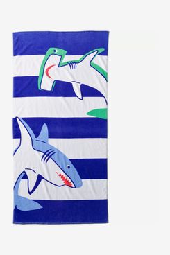 Lands’ End Kids Printed Velour Beach Towel