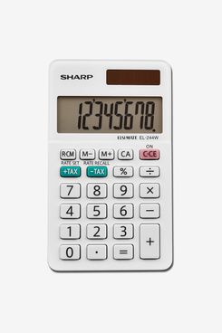 Calculadora comercial Sharp EL-244WB, blanca 2.125