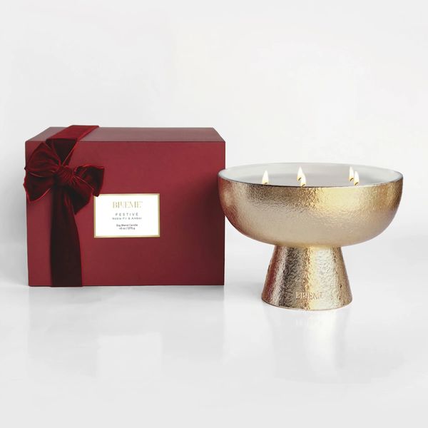 Blueme Gold Holiday Candle Joy