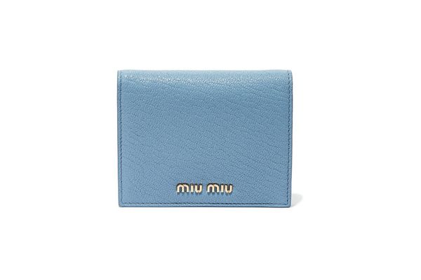 MIU MIU Textured-leather wallet