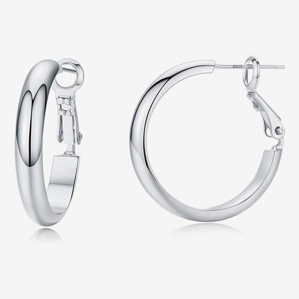 Yiba Tech Sterling-Silver Hoop Earrings