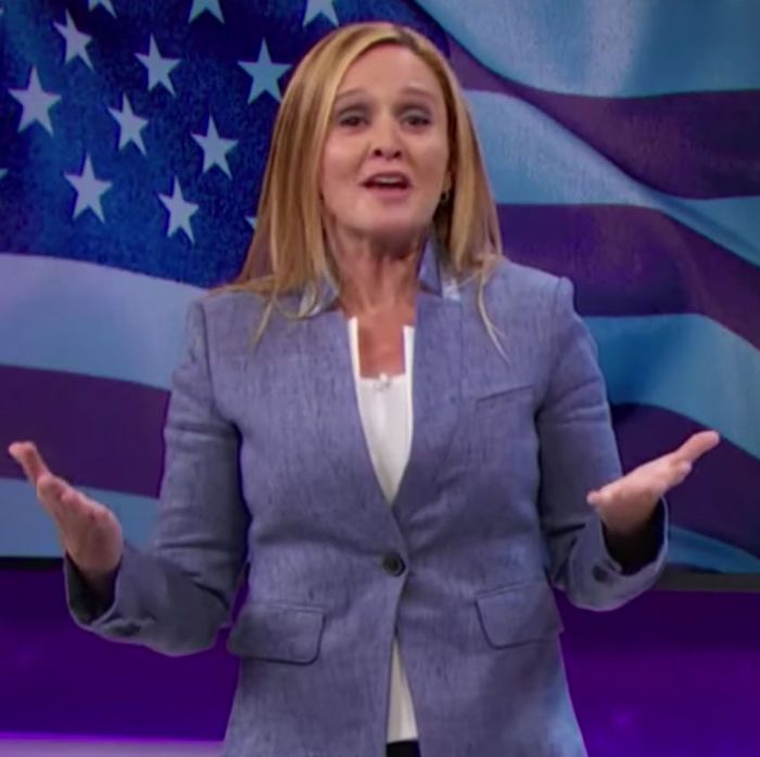 Samantha Bee is glad to see Roger Ailes go.