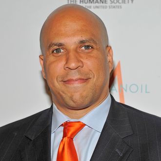 NEW YORK, NY - OCTOBER 05: New Jersey Mayor Corey Booker attends the 2011 Humane Society of The United States' To The Rescue! From Cruelty to Kindness gala at Cipriani 42nd Street on October 5, 2011 in New York City. (Photo by Joe Corrigan/Getty Images)