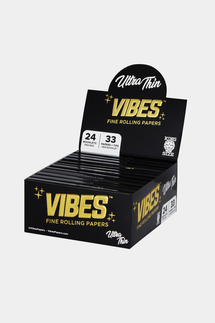 Vibes King Size Ultra Thin Natural Papers Box of 24 Booklets