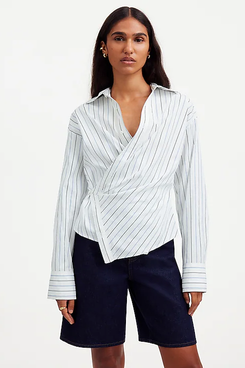 Madewell Asymmetric Button-Up Shirt