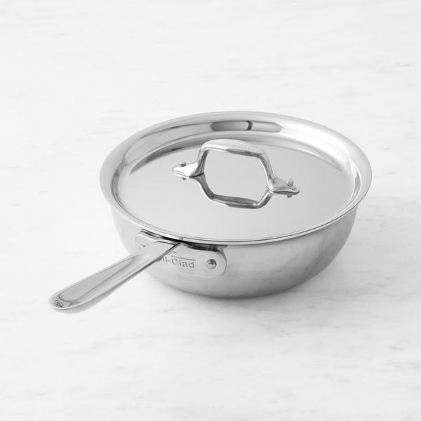 All-Clad D3 Tri-Ply Stainless-Steel Saucier, 2-Quart