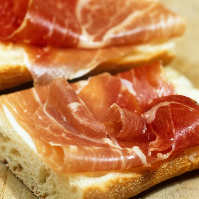 Jamon Iberico is Spanish, but it's on Le Philosophe's French menu.