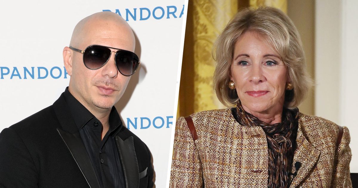 Betsy DeVos Visits Pitbull's Charter School SLAM