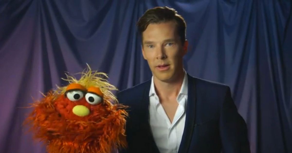 Benedict Cumberbatchがスーパーレーシングを行うのを見てくださいセサミストリート