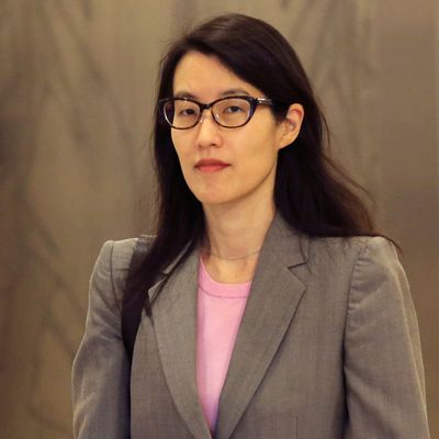 Ellen Pao walks to a courtroom in San Francisco Superior Court in San Francisco, California March 2, 2015. Pao, a former partner at prominent Silicon Valley venture capital firm Kleiner Perkins Caufield & Byers, is seeking $16 million for discrimination and retaliation in a lawsuit against the firm, a Kleiner attorney said earlier this month. Kleiner has denied the accusations of discrimination and retaliation, along with accusations that it did not take reasonable steps to prevent discrimination. REUTERS/Robert Galbraith (UNITED STATES - Tags: BUSINESS SCIENCE TECHNOLOGY LAW) --- Image by ? ROBERT GALBRAITH/Reuters/Corbis