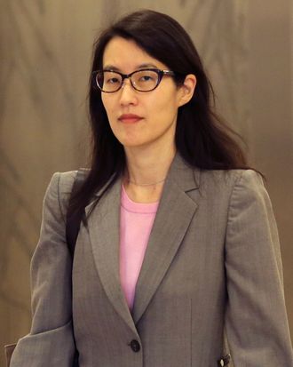 Ellen Pao walks to a courtroom in San Francisco Superior Court in San Francisco, California March 2, 2015. Pao, a former partner at prominent Silicon Valley venture capital firm Kleiner Perkins Caufield & Byers, is seeking $16 million for discrimination and retaliation in a lawsuit against the firm, a Kleiner attorney said earlier this month. Kleiner has denied the accusations of discrimination and retaliation, along with accusations that it did not take reasonable steps to prevent discrimination. REUTERS/Robert Galbraith (UNITED STATES - Tags: BUSINESS SCIENCE TECHNOLOGY LAW) --- Image by ? ROBERT GALBRAITH/Reuters/Corbis