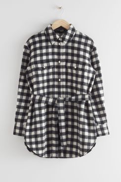 & Other Stories Oversized Belted Shirt Jacket