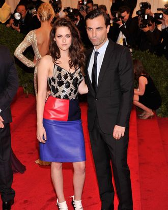 Kristen Stewart and Nicolas Ghesquiere.