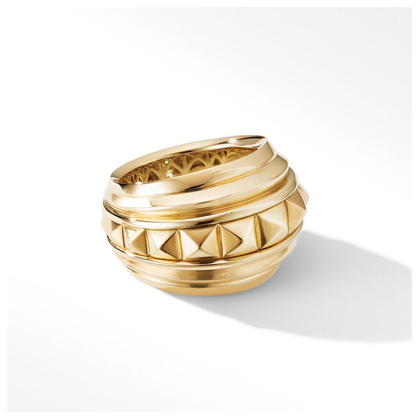 Modern Renaissance Pyramid Eternity Ring in 18K Yellow Gold