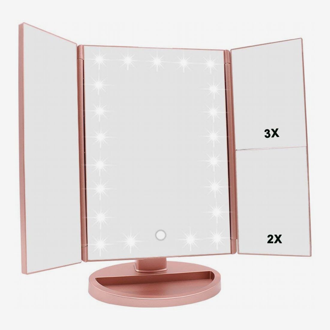 14 Best Lighted Makeup Mirrors 2021, Vanity Mirror With Stand