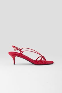 Prada Heeled Leather Sandals