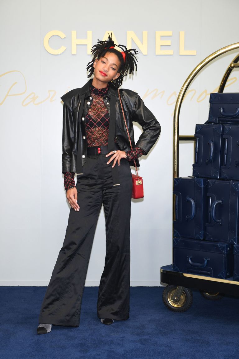 Willow Smith attending the Chanel show as part of the Paris