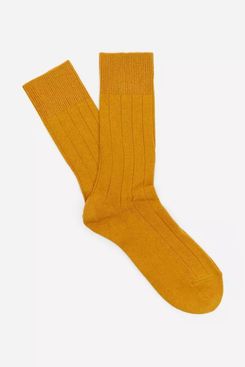 Lhasa Rib Cashmere-Blend Socks