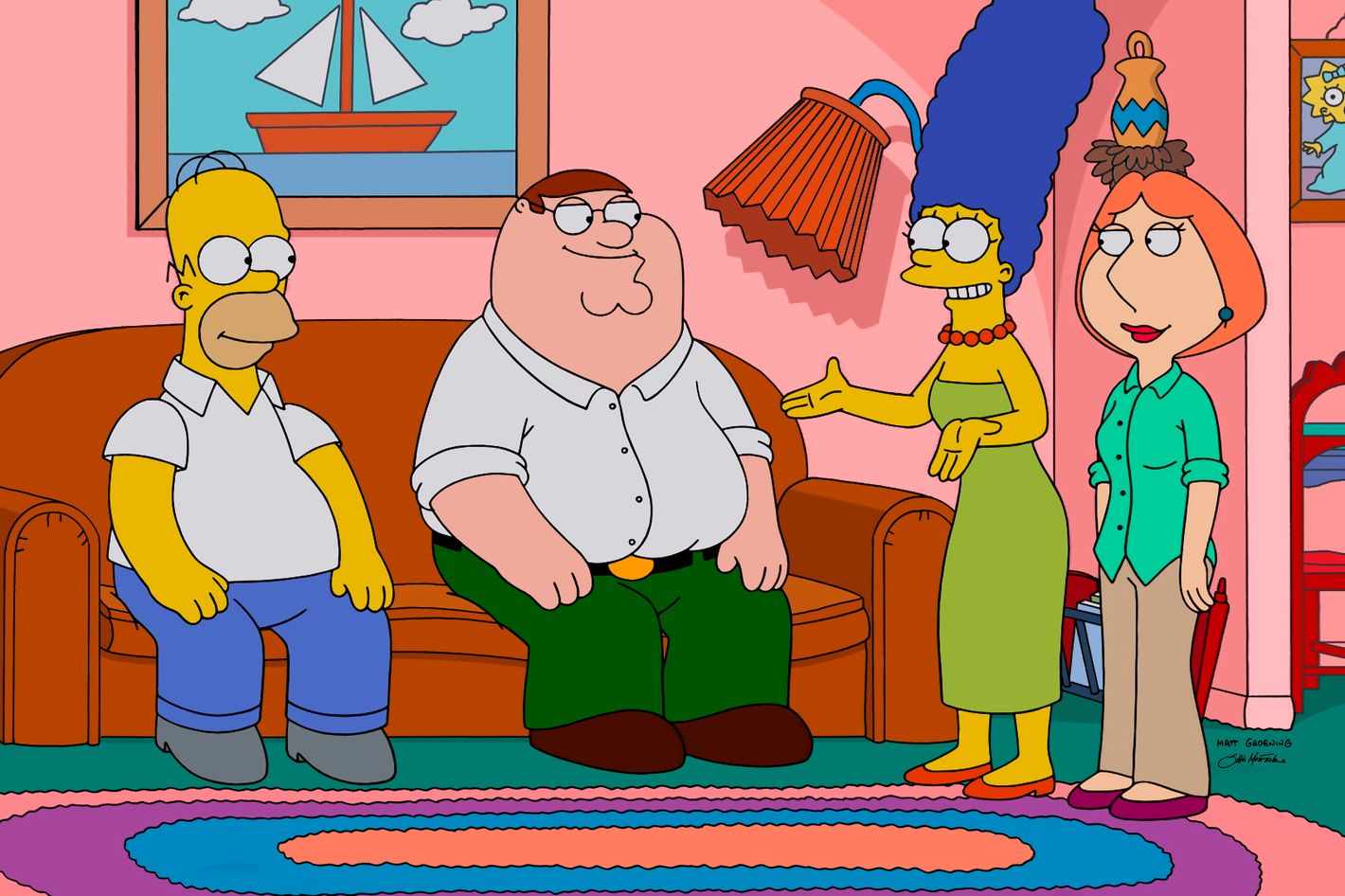 Simpsons family store guy
