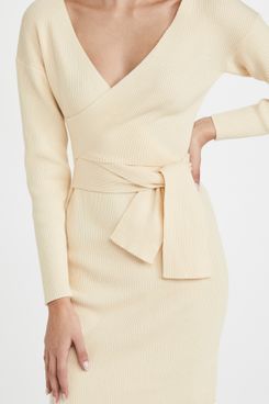 Line & Dot Emma Wrap Sweater Dress