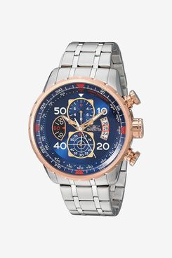 Invicta Men’s Aviator 48mm Stainless Steel Chronograph Quartz Watch