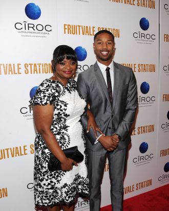 (L-R) Actors Octavia Spencer and Michael B. Jordan arrive at the New York premiere of FRUITVALE STATION, hosted by The Weinstein Company, BET Films and CIROC Vodka on July 8, 2013 in New York City. 