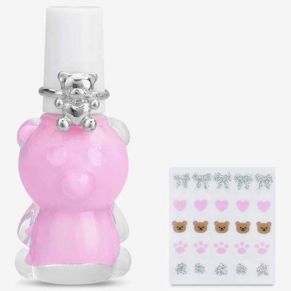 Iscream Kids' Beary Cute Nail Polish, Stickers, & Ring Set