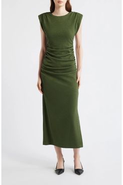 Vince Camuto Cap Sleeve Textured Knit Midi Dress