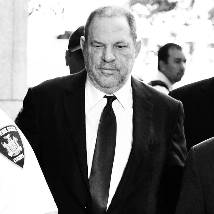 Harvey Weinstein at a New York courthouse on Tuesday.