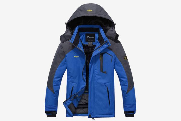 Wantdo Men’s Mountain Waterproof Ski Jacket Windproof Rain Jacket