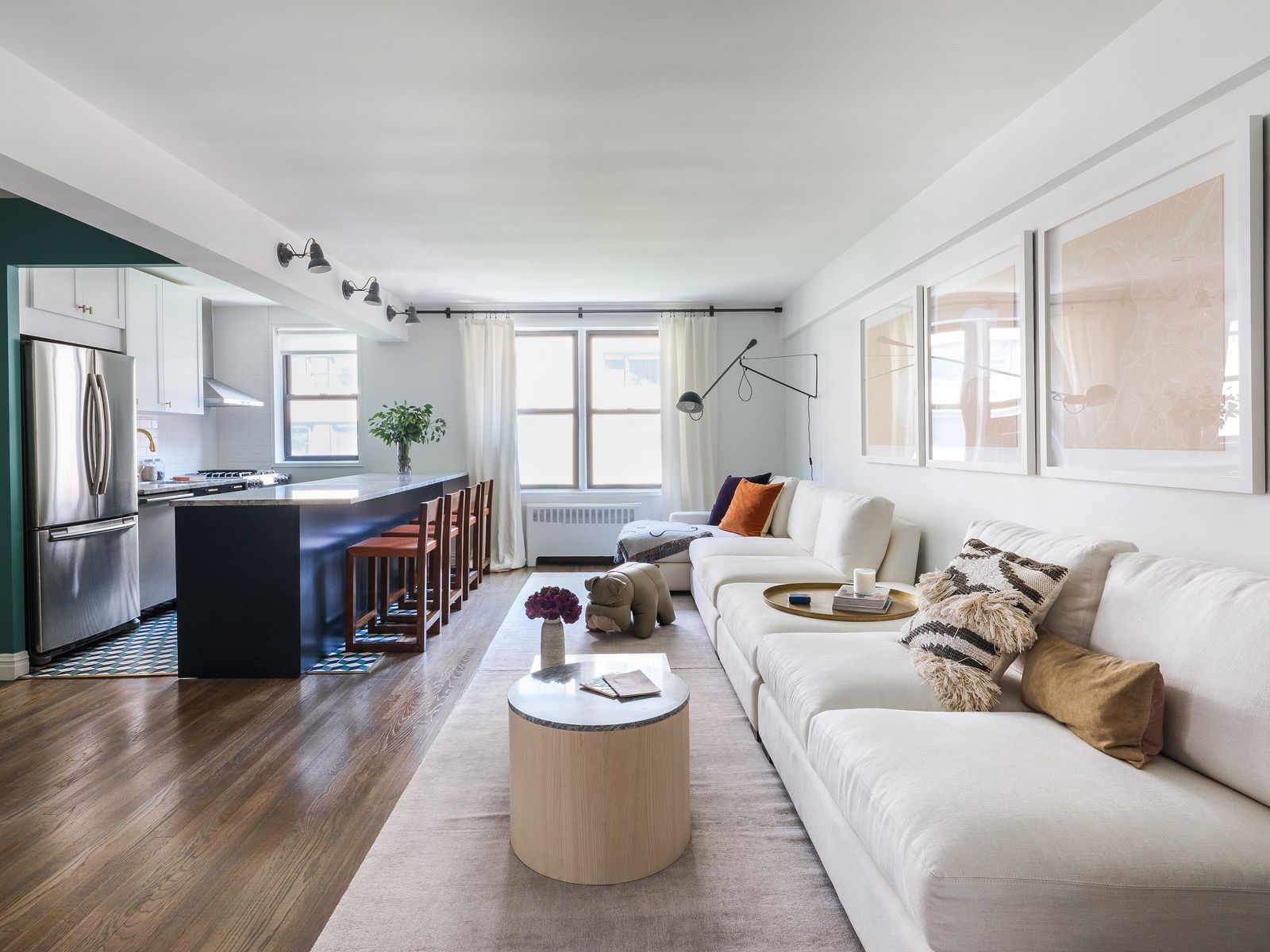 900 Square Feet Open Kitchen Living Room