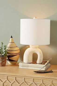 Anthropologie Small Mesa Ceramic Lamp