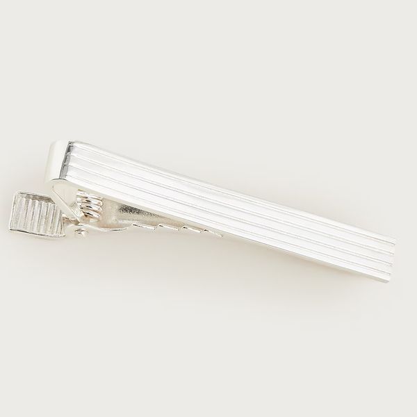 J.Crew Sterling Silver Spring-Loaded Tie Bar