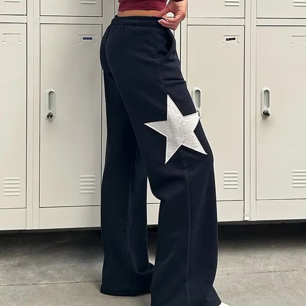 Subdued Wide-leg Joggers With Star