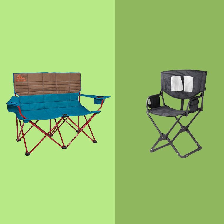 2x Canvas Camping Chairs Fishing Beach Garden Hiking Portable Campervan Folding 