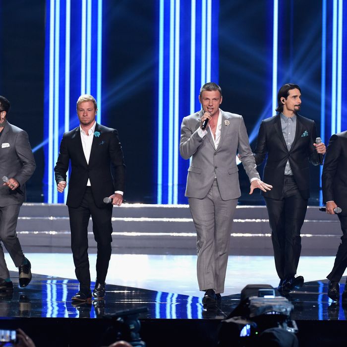 The Backstreet Boys at the 2016 Miss USA pageant. Photo: Ethan Miller/Getty Images