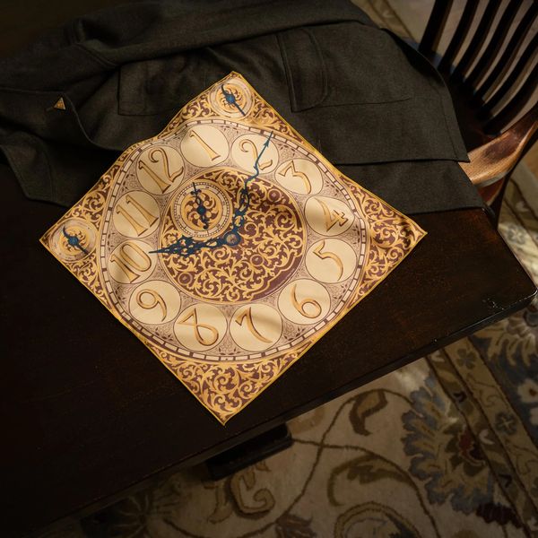 Horological Society of New York Lens Cloth Pocket Square