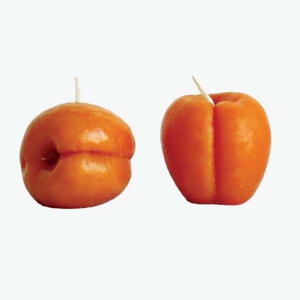 Happy Organics Apricot Beeswax Candles