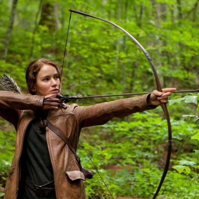 Jennifer Lawrence stars as 'Katniss Everdeen' in THE HUNGER GAMES.