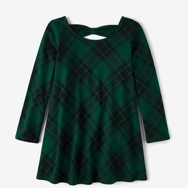 The Children’s Place Girls’ Long Sleeve Print Dress